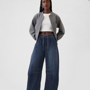 GAP Blue Flare Wide-Leg Jeans